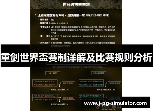 重剑世界盃赛制详解及比赛规则分析 重剑世界盃赛制详解及比赛规则分析